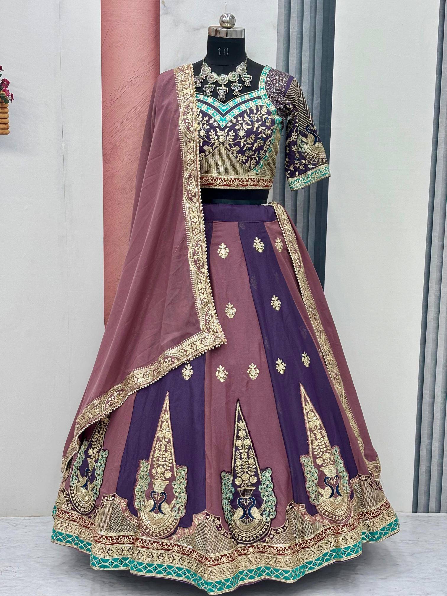 Ram-149 georgette Bulk lehengha choli distributor